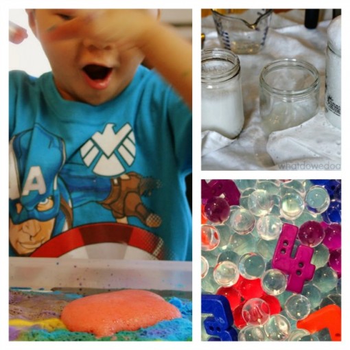 10 STEM activities for preschoolers vinegar baking soda water beads numbers lab Left Brain Craft Brain 650