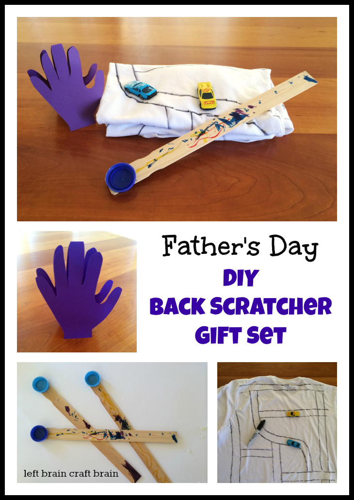Father's Day DIY Back Scratcher Gift Set Left Brain Craft Brain