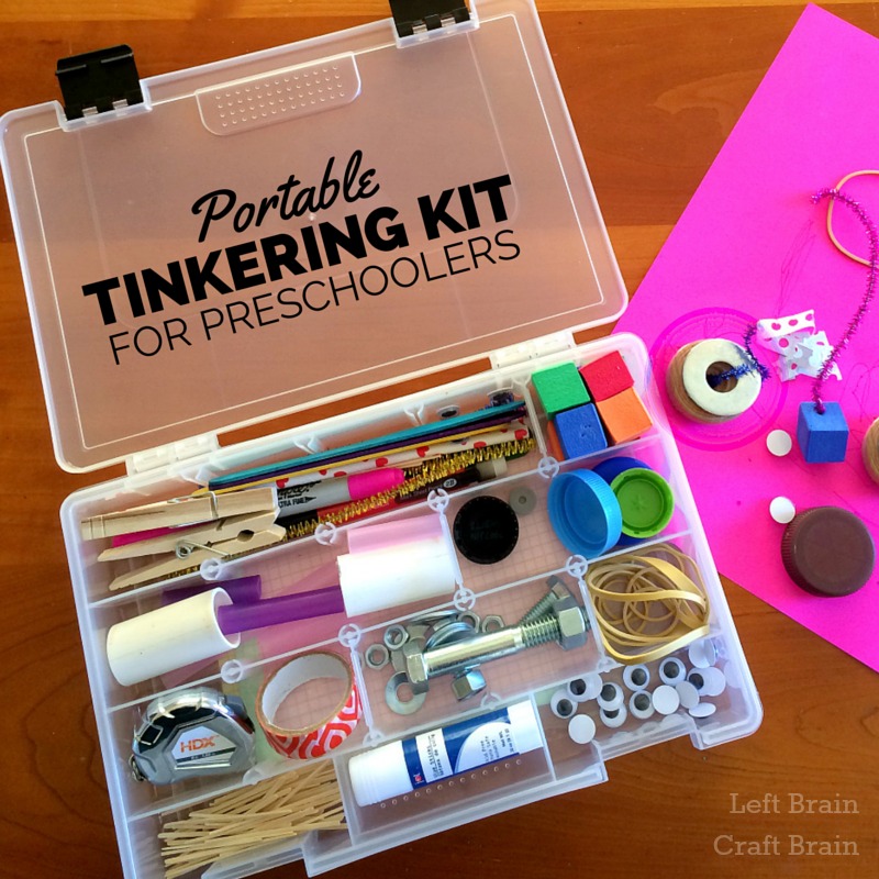 Portable Tinkering Kit for Preschoolers Left Brain Craft Brain FB