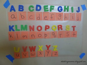 matching upper case and lower case letters all alphabet use pm
