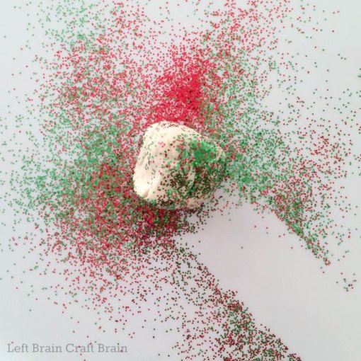 Clean Up Glitter with Play Dough Left Brain Craft Brain