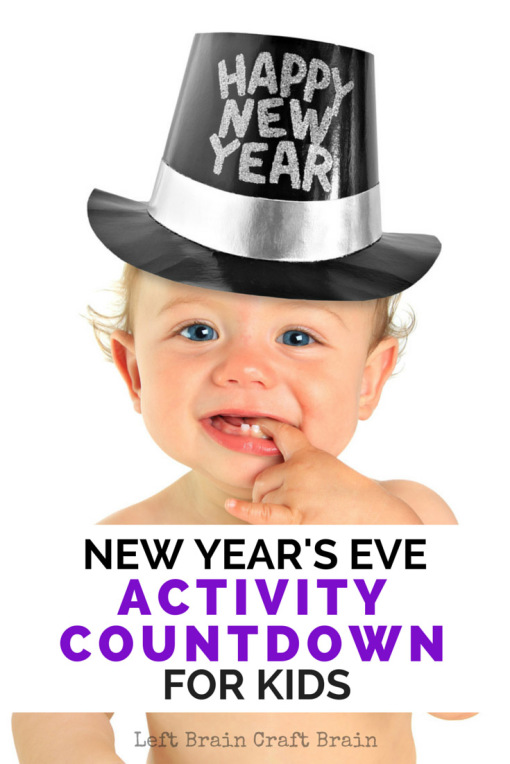 Countdown to New Year's Eve with these activities for kids!  A little science, messy play and learning make a great way to celebrate the new year.
