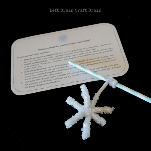 Frozen Science Snowflake Directions Printable