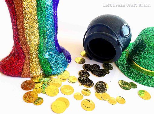 St Patrick's Day Play Rainbow Slime Left Brain Craft Brain featured