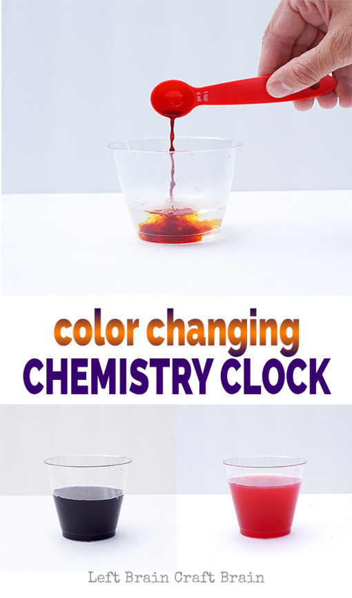 Explore the magic of chemical reactions with these color changing chemistry clock experiments. STEM / STEAM learning made fun.