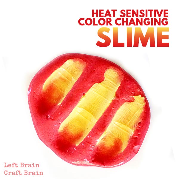 Heat Sensitive Color Changing Thermochromic Slime Left Brain Craft Brain FB