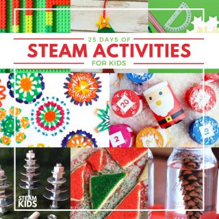 STEAM Kids Christmas Activity Countdown for Kids - Left Brain Craft Brain