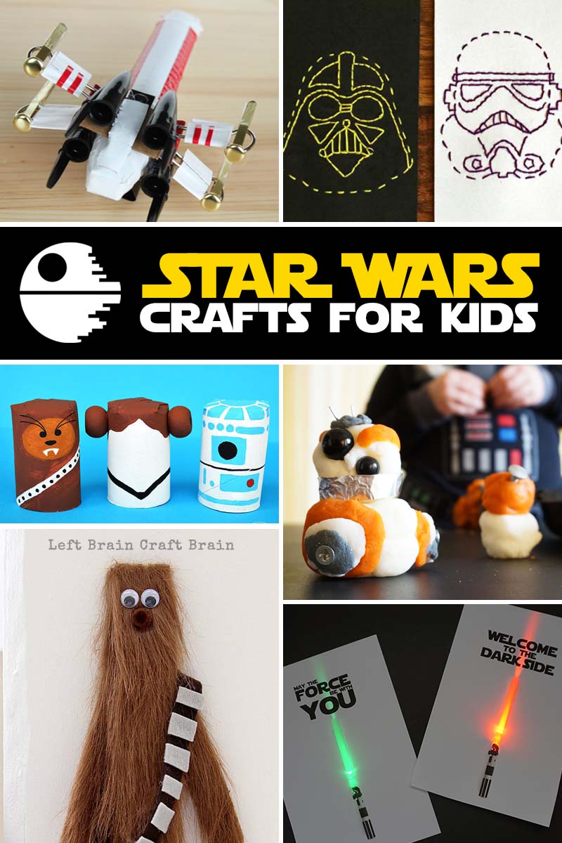 Very cool Star Wars crafts for the movie-loving kids in your house.