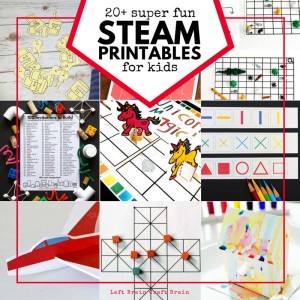 STEAM Printable Activities for Kids - Left Brain Craft Brain