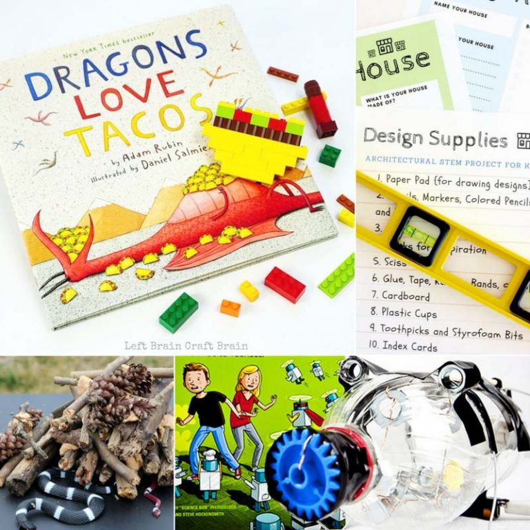 Book Inspired STEAM Projects for Kids - Left Brain Craft Brain