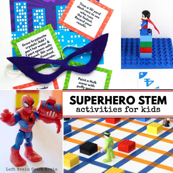 Superhero STEM Activities for Kids - Left Brain Craft Brain
