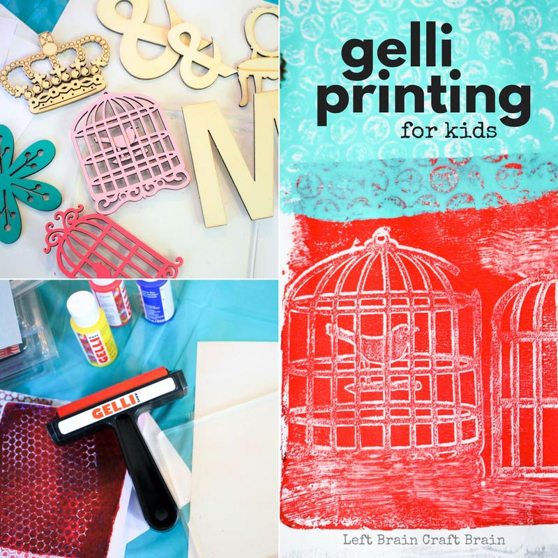 Gelli printing takes mixed media art creations to another level, but it's an easy art project you'll want to do! Grab your acrylic paint stash for an easy to clean art activity and fun art lesson plan!