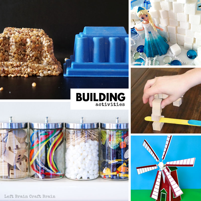 Super fun building activities and ideas that the kids will love.