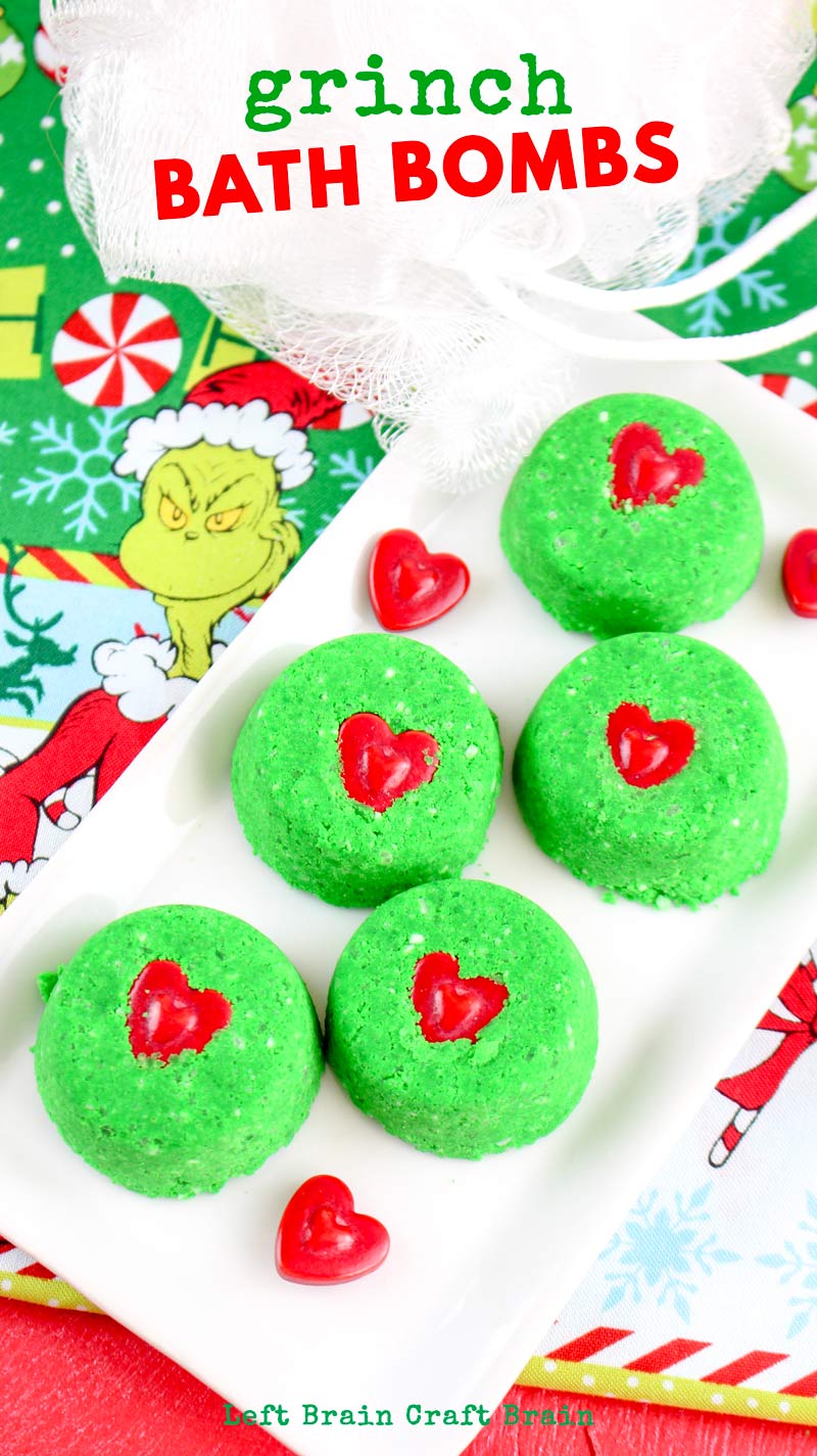Grab a copy of the Grinch and enjoy the Christmas holidays with these Grinch Bath Bombs. They're a wonderful way to explore sensory science with a festive spin.