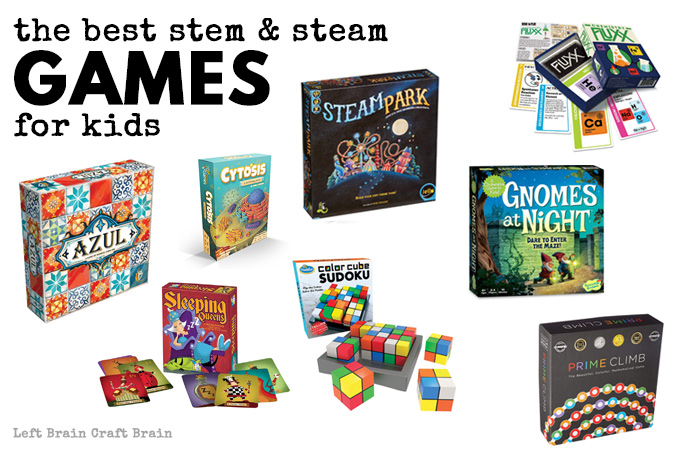 Check out this list of exciting STEM games for kids. Games are a fantastic way to help kids learn math and science while having fun!