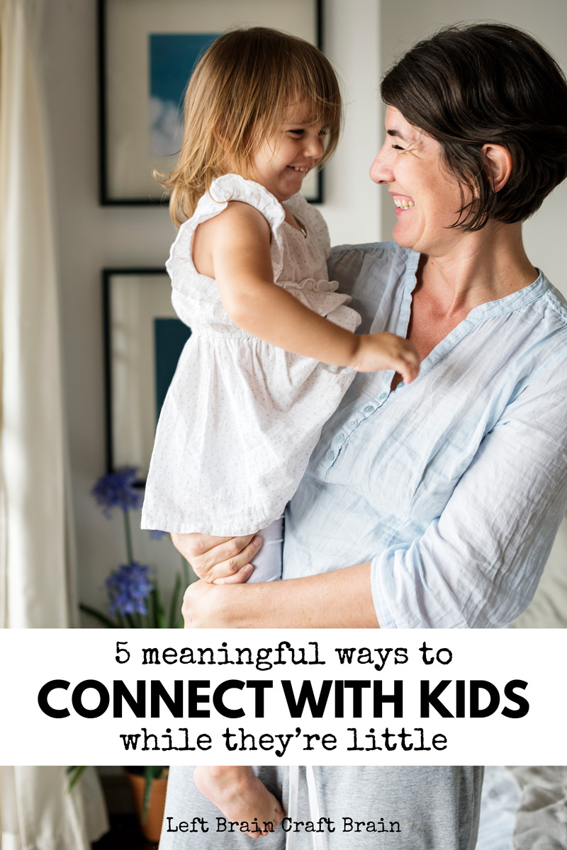 How to build a relationship with your 3-7 year old: 5 easy ways to prioritize a connection with kids in the preschool and early elementary years.