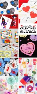 Printable Valentine Cards for Kids Who Love STEM and STEAM - Left Brain ...