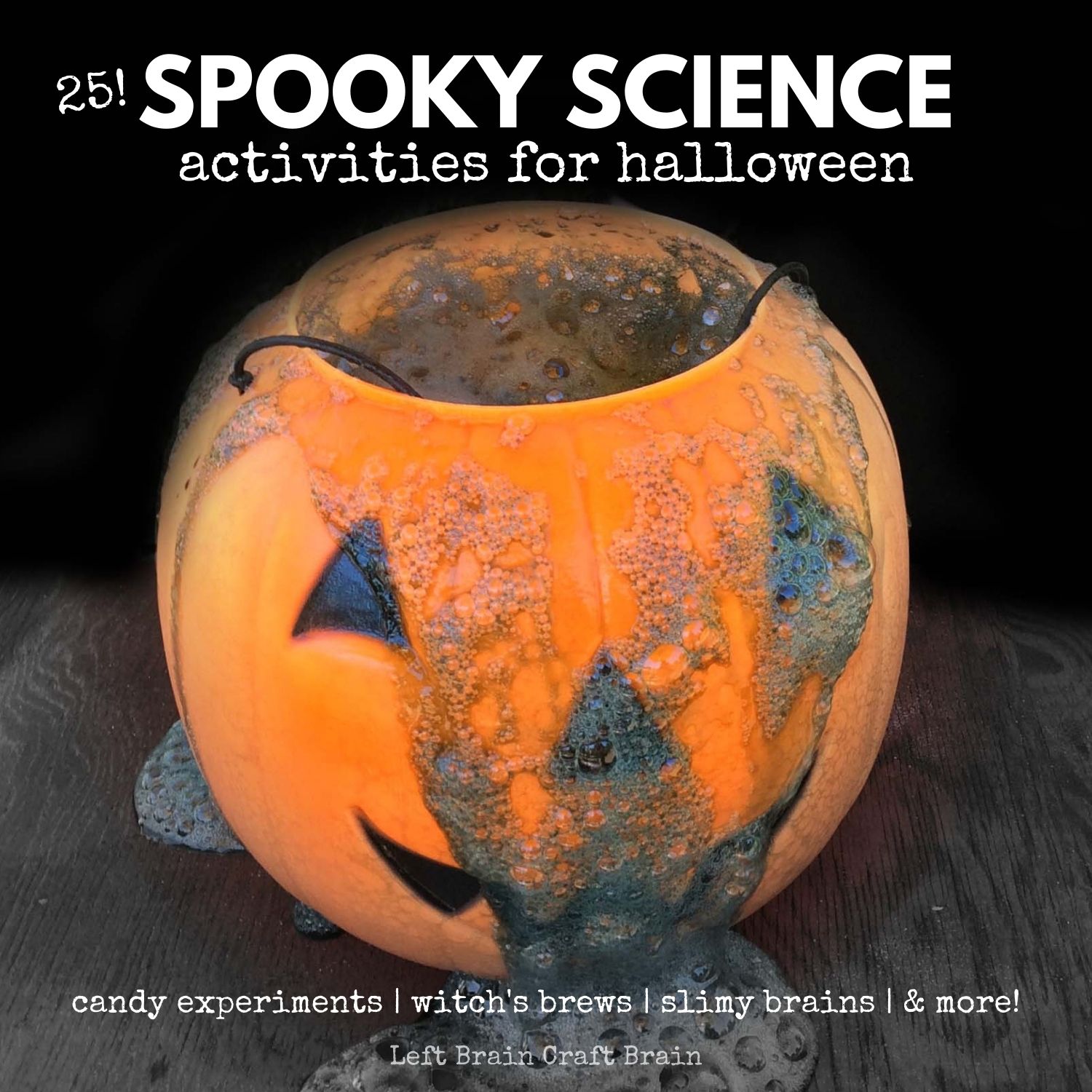 Pumpkins and witches and mad scientists, oh my! It's 25 Spooky Science Activities for Halloween. This huge list of spooky science experiments is perfect for parties or just after school fun for the kids.