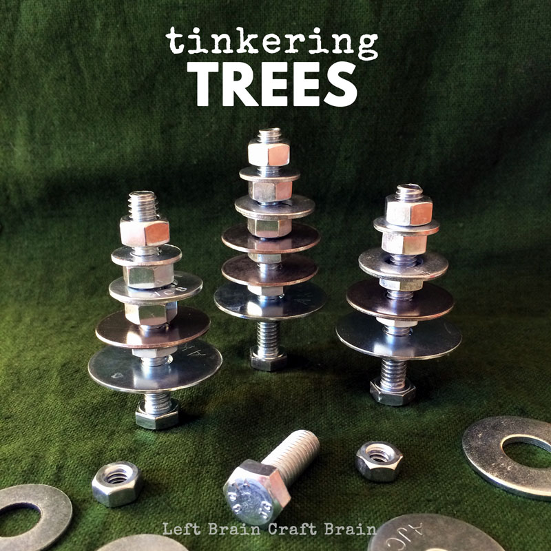Do your kids like to build? Offer them this invitation to build and they can make their own tinkering trees. #STEM #STEAM