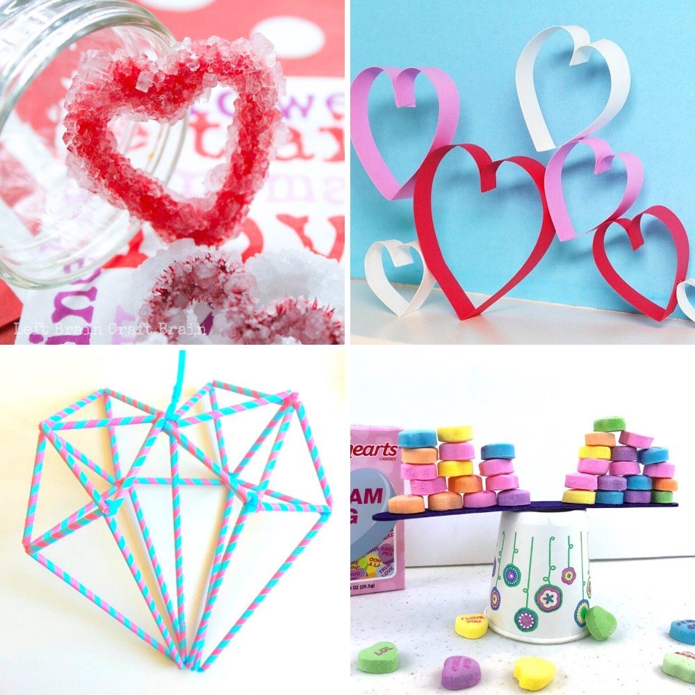 Kids will LOVE these Valentine's Day STEM Activities that add science, tech, engineering, art, & math to the holiday. STEM / STEAM is great for school & home.