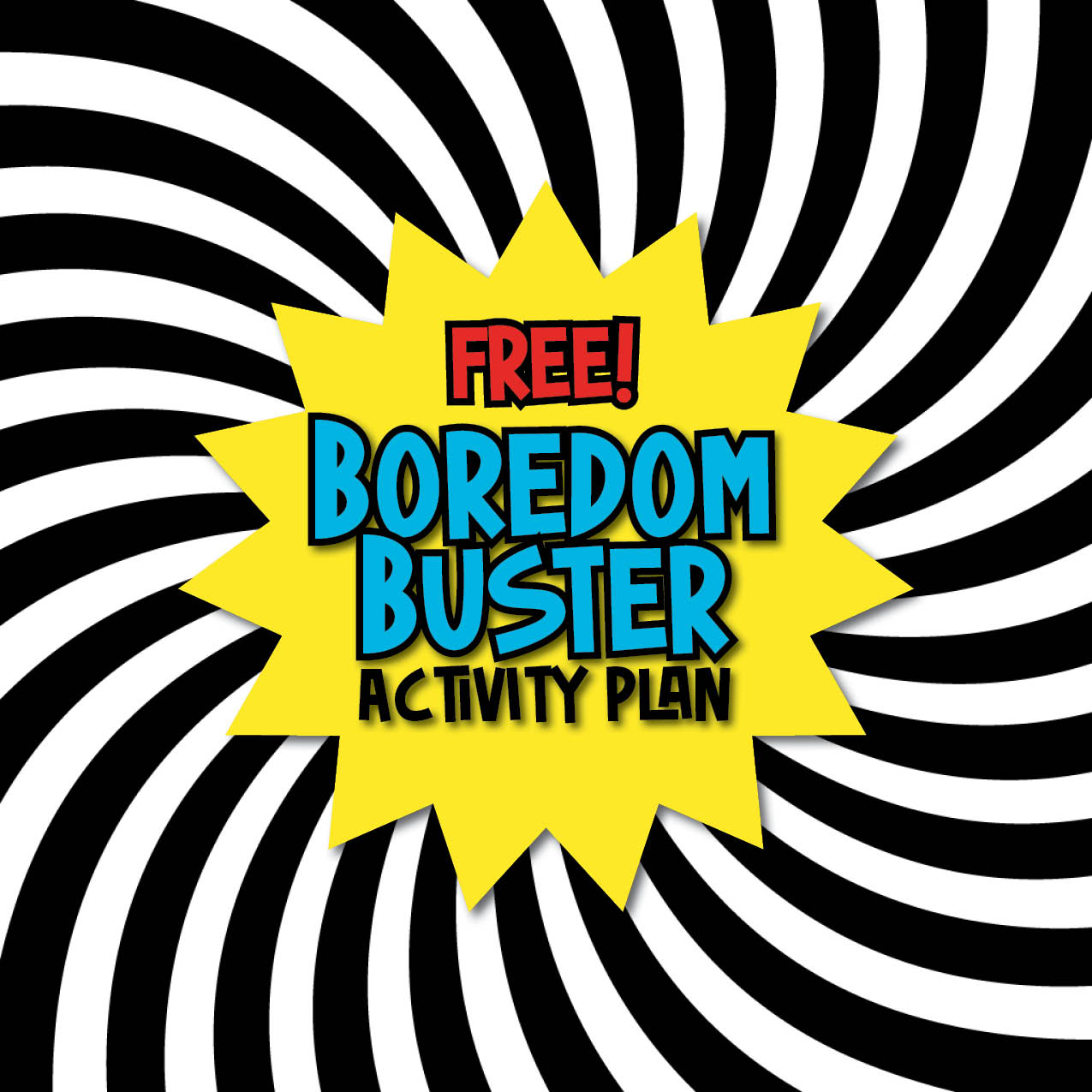 Free Boredom Buster Activity Plan for Kids filled with science, technology, engineering, art, and math