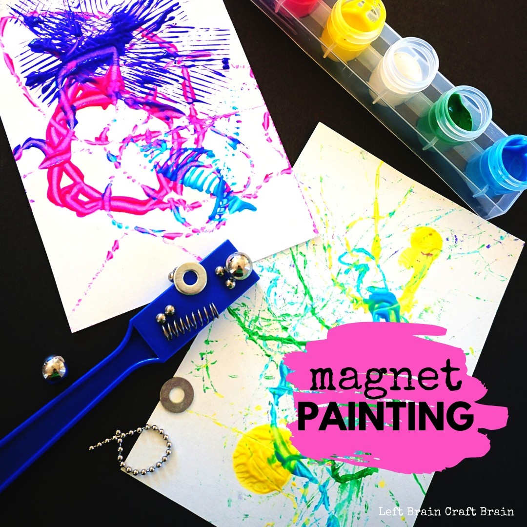 Magnet painting is science and art wrapped up in a colorful package. And it's a simple set-up project too. STEAM (Sci/Tech/Eng/Art/Math) at it's easiest.