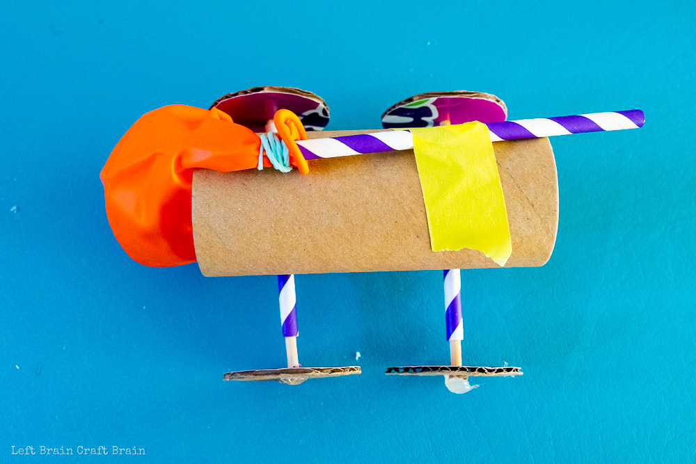 How to Build a Toilet Paper Roll Balloon Car - Left Brain Craft Brain