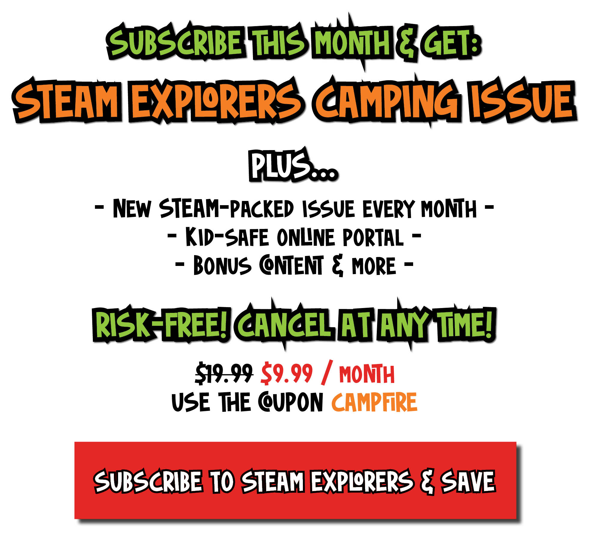 Subscribe to the Camping Issue and Save v4 with 10 coupon