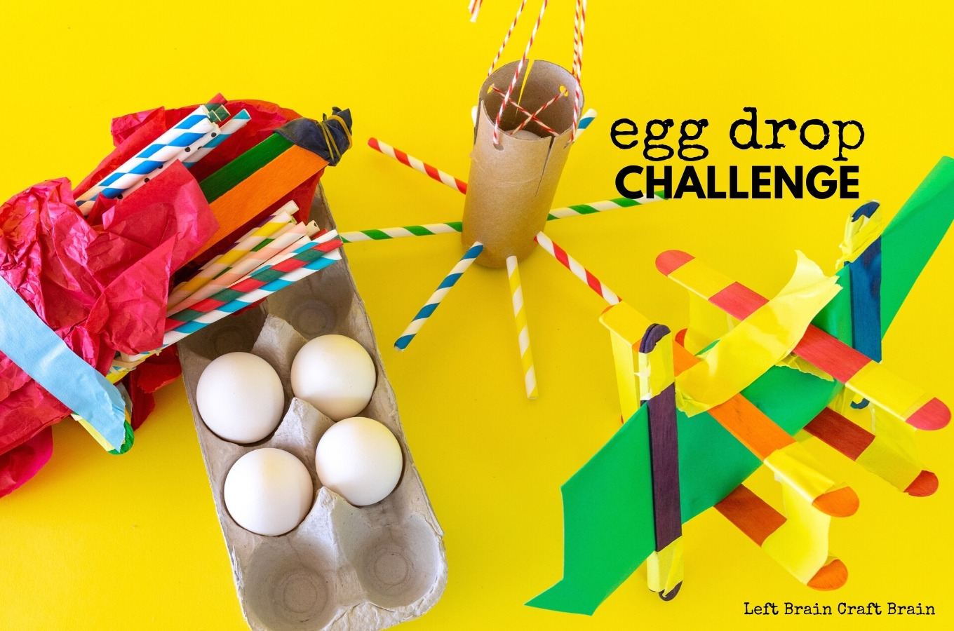 Egg Drop Challenge - Left Brain Craft Brain
