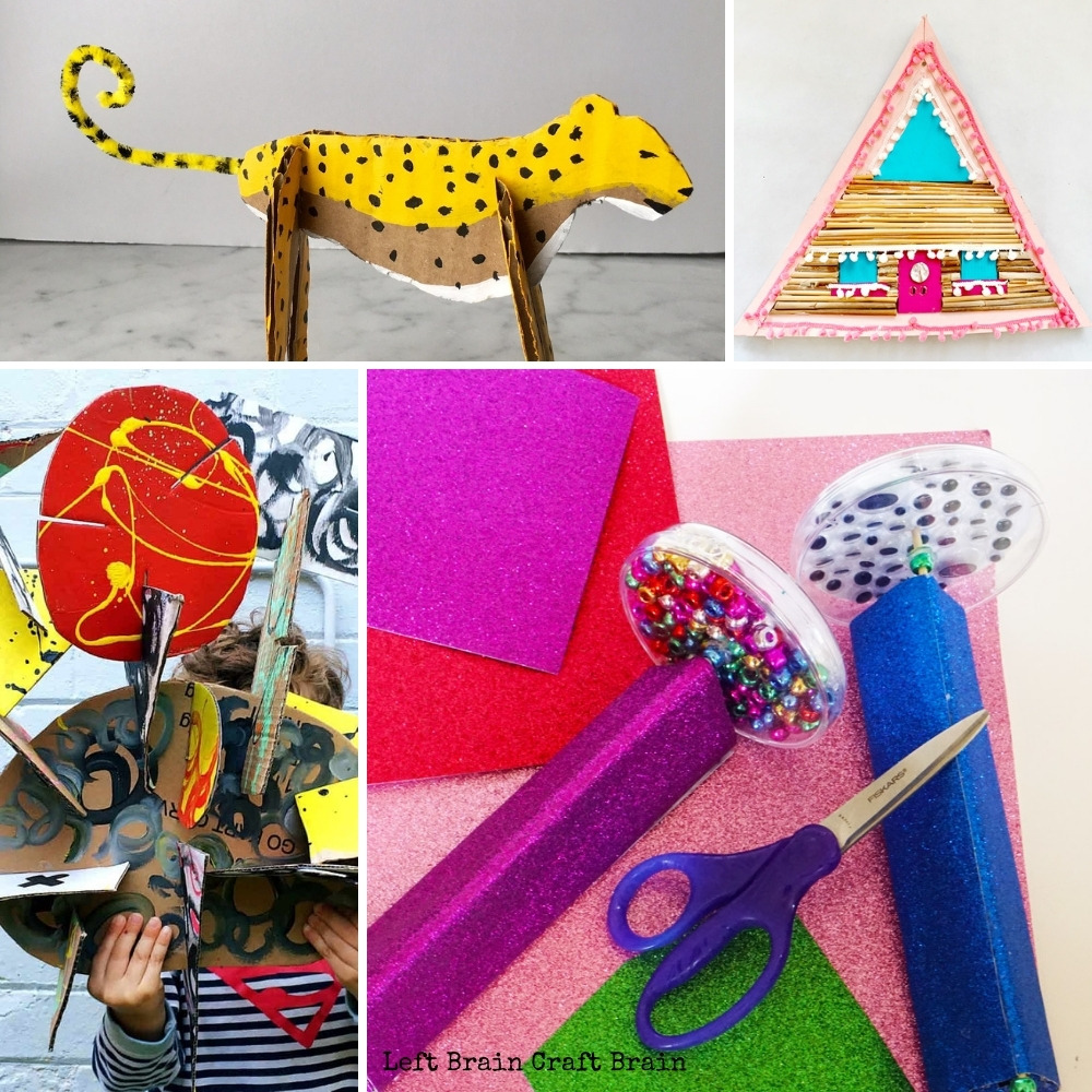Cardboard Crafts and Art Projects