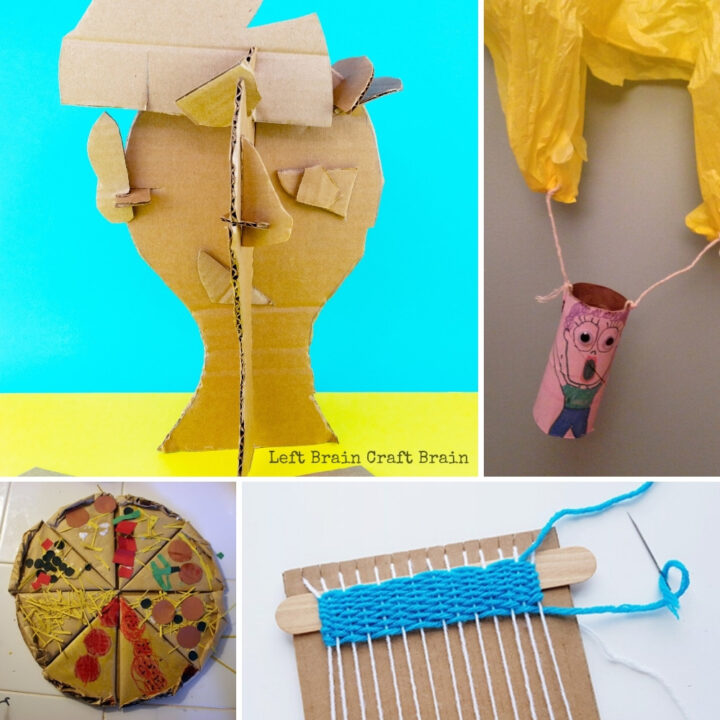 Cardboard Crafts and Cardboard Projects for Kids - Left Brain Craft Brain