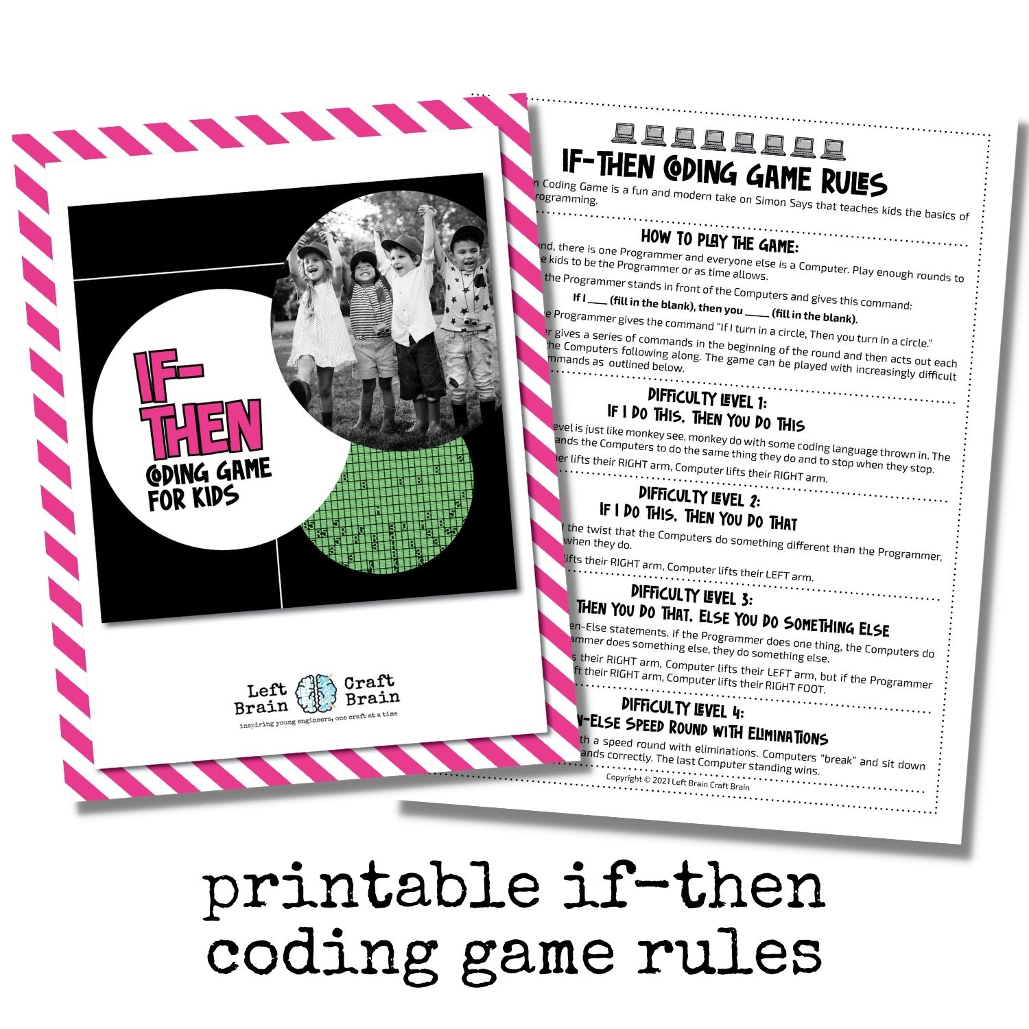 printable if then coding game rules 1500x1500